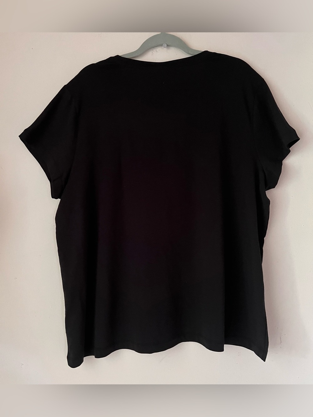 NWT Quince Cotton Modal Crew Neck Swing Tee Black Sz XL - Picture 3 of 8